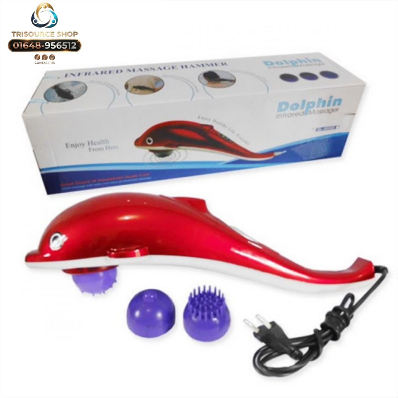 Dolphin Infrared Electric Massage Hammer | Handheld Full Body Massager